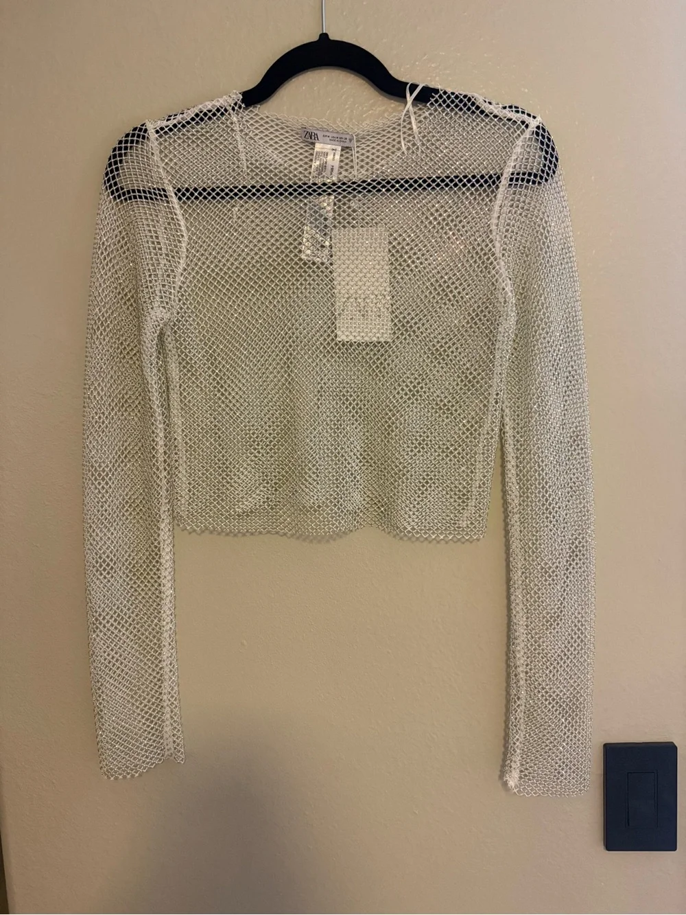 Zara sheer metallic